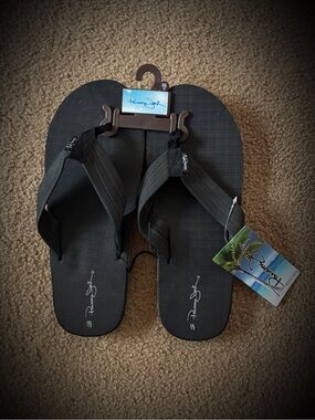 Panama Jack Black Flip Flop Sandals
